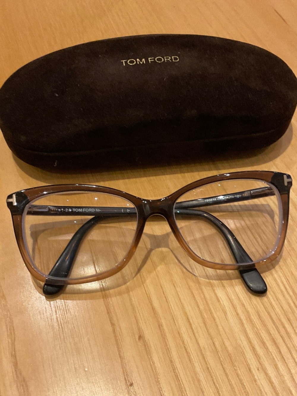 Tom Ford Brown Tortoiseshell Eyeglasses